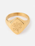 Floral Signet Ring - Two & Gathered