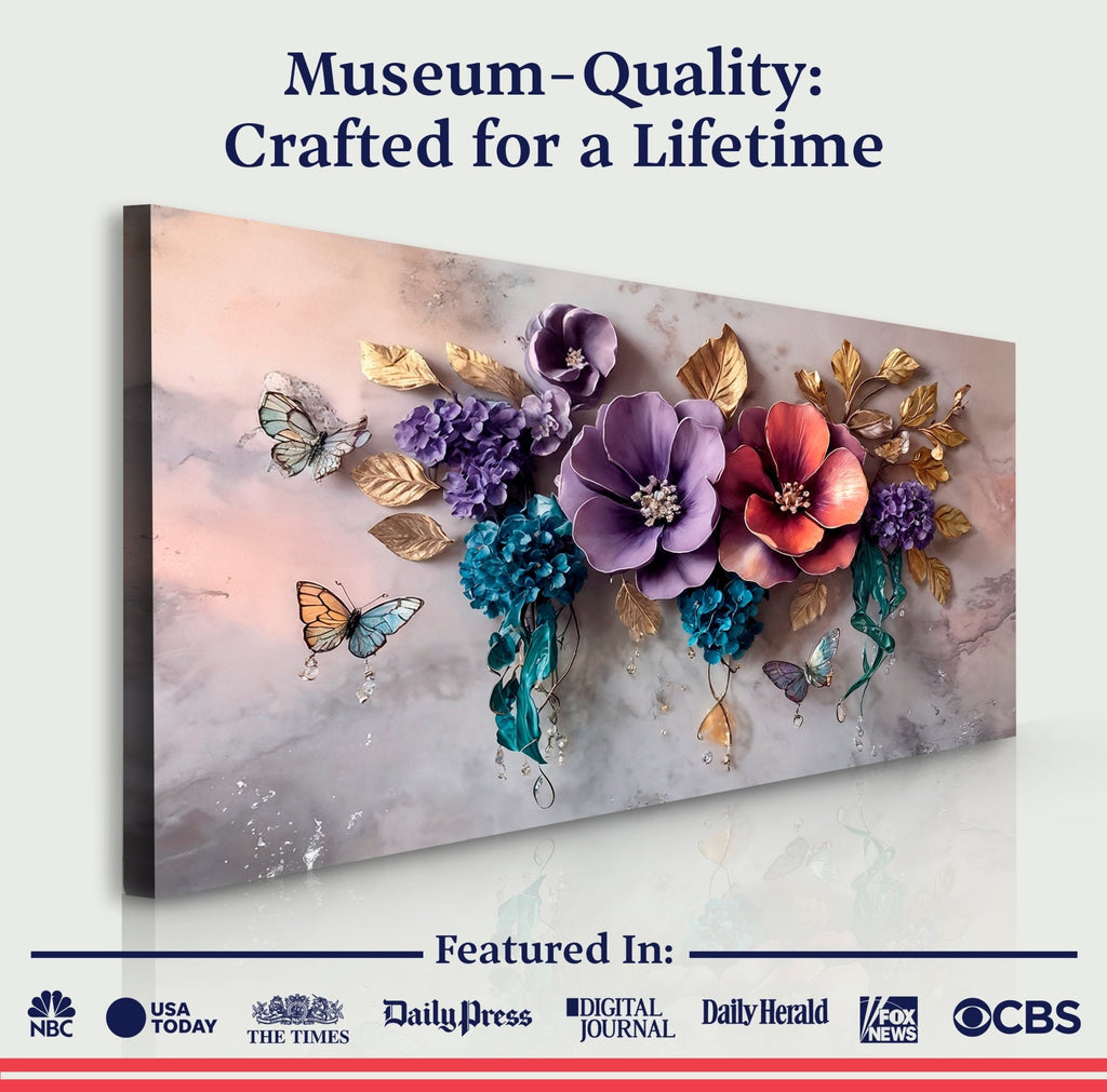 Floral Symphony Wall Art - Two & Gathered