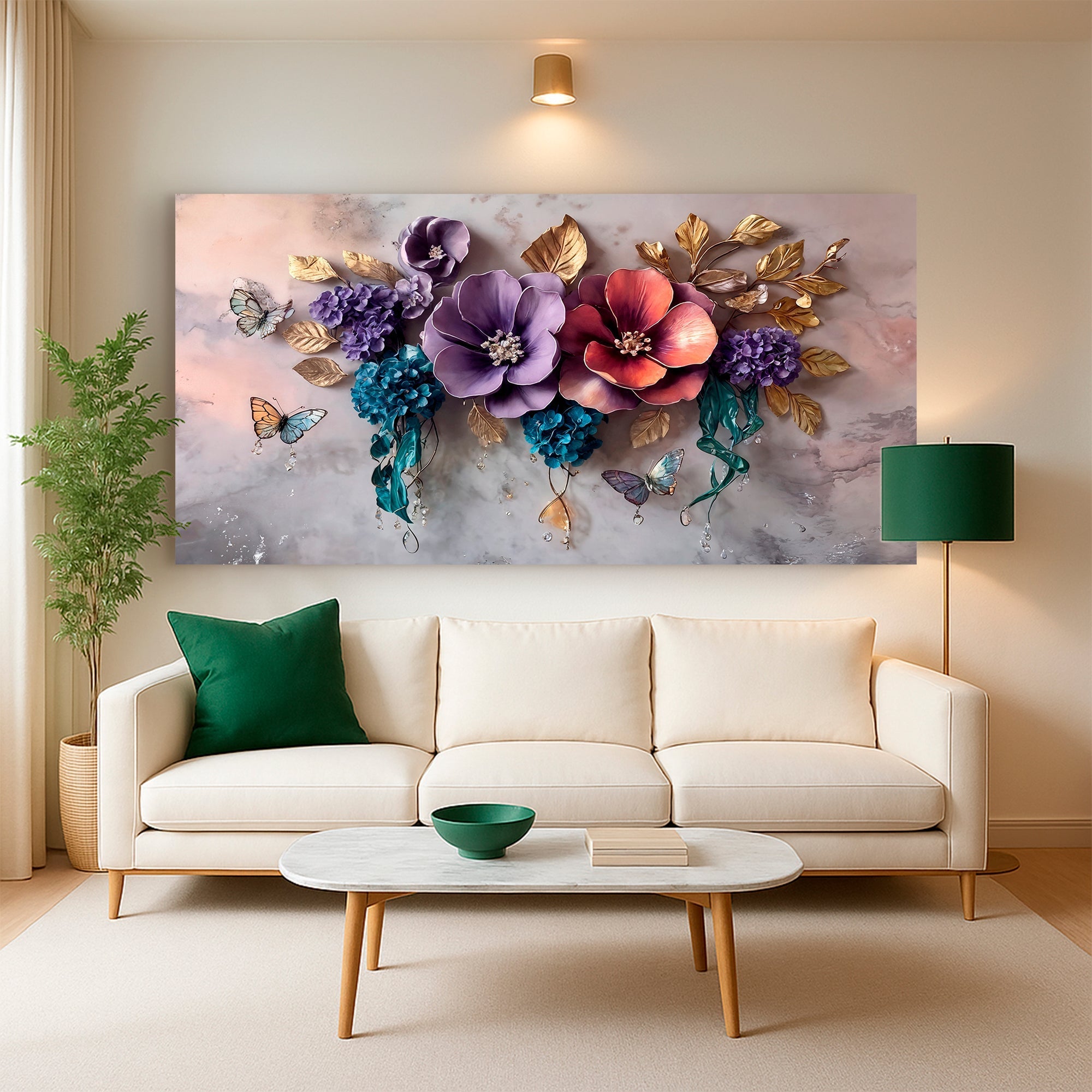 Floral Symphony Wall Art - Two & Gathered
