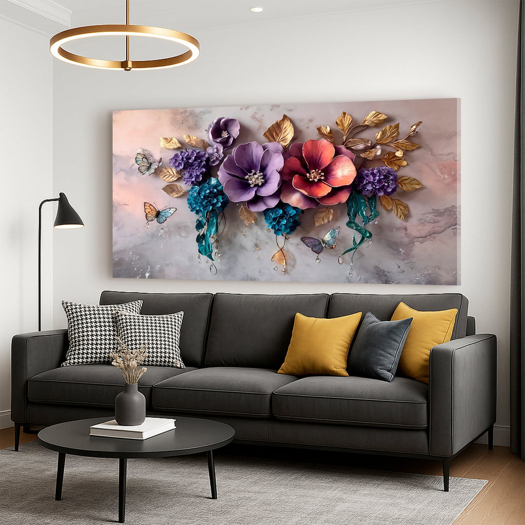 Floral Symphony Wall Art - Two & Gathered
