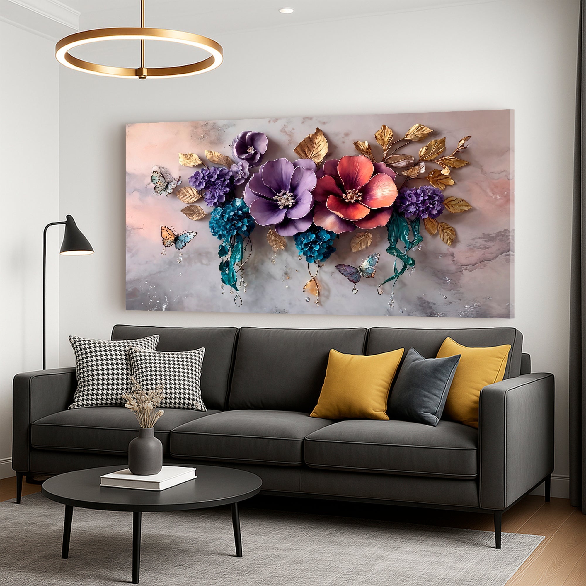 Floral Symphony Wall Art - Two & Gathered