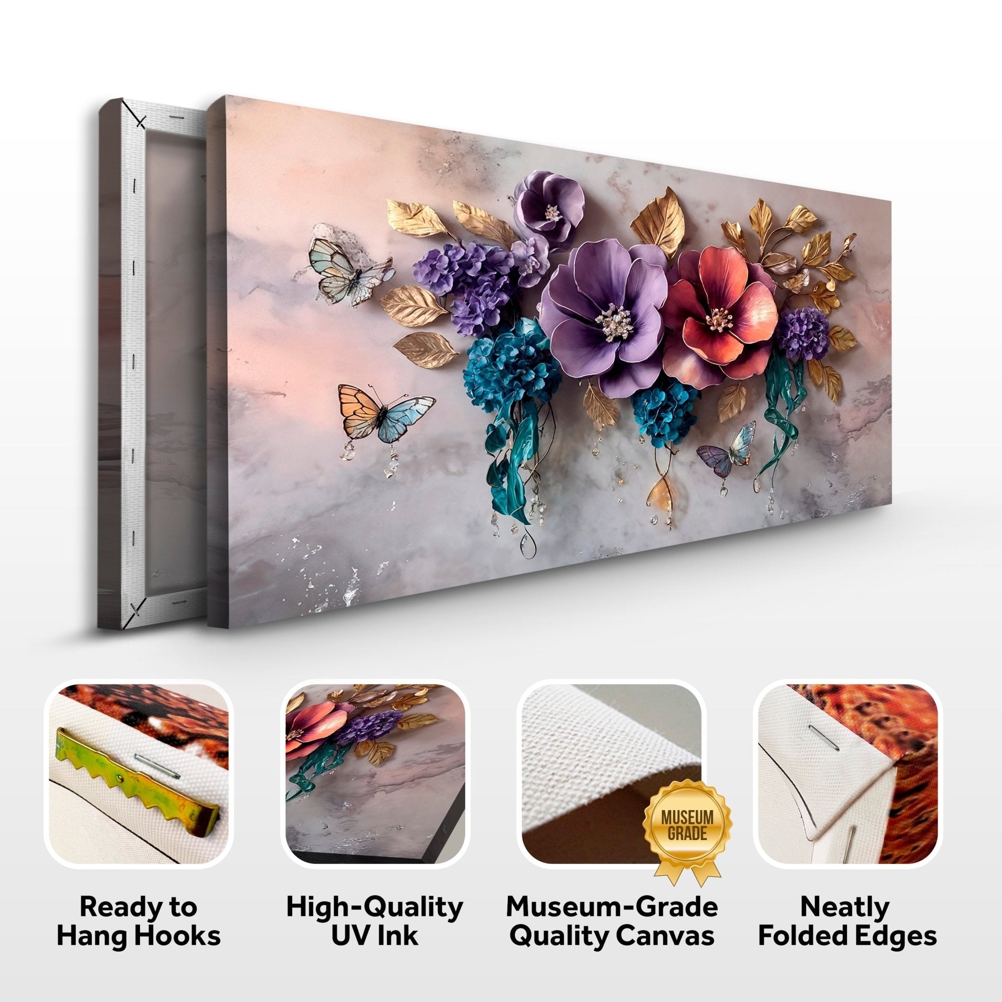 Floral Symphony Wall Art - Two & Gathered