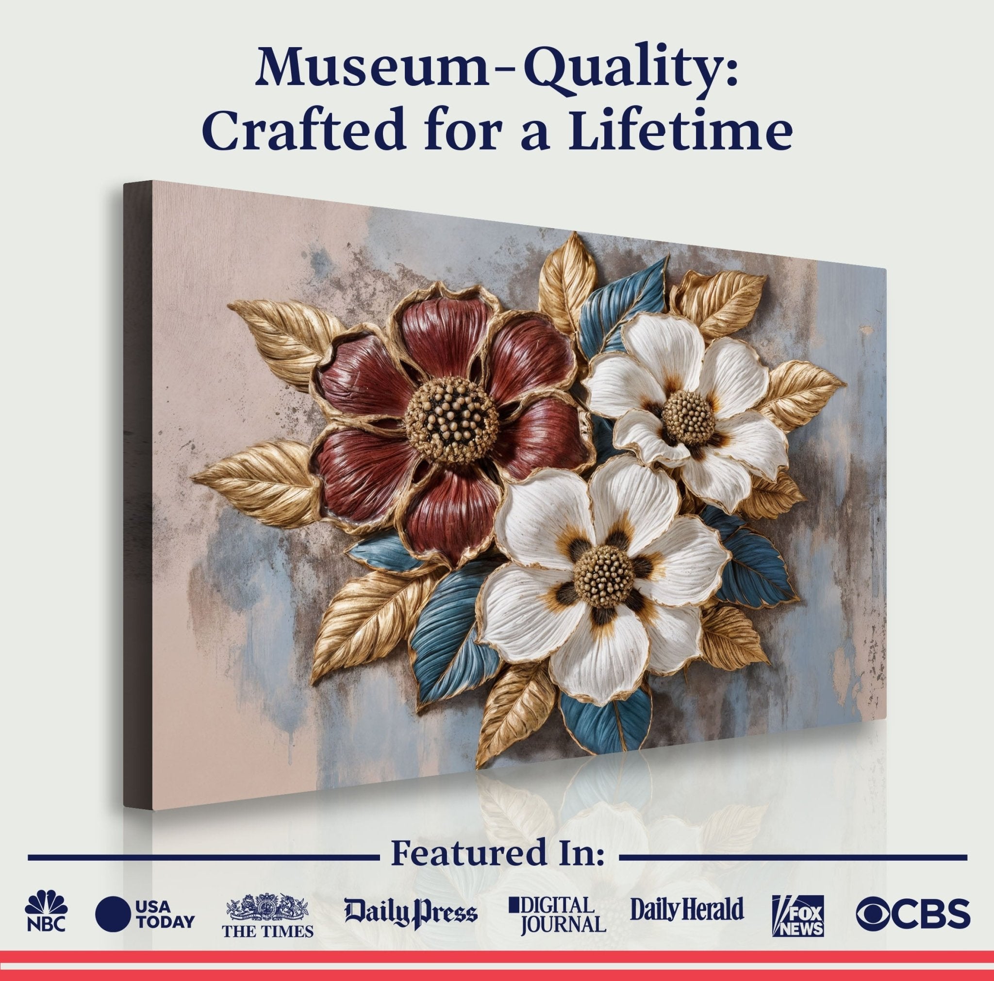 Floral Symphony Wall Art II - Two & Gathered