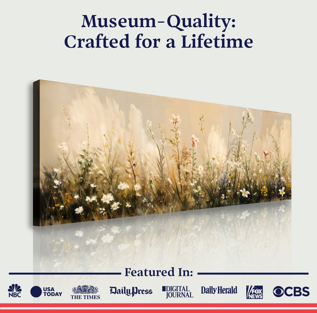 Flower Field Wall Art - Two & Gathered
