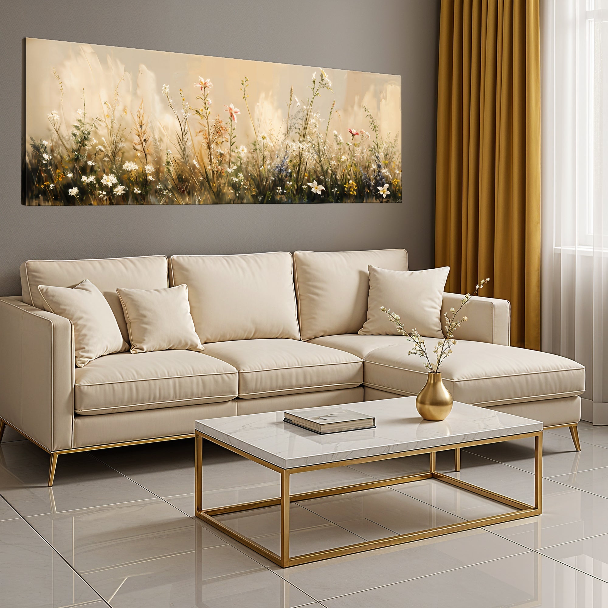 Flower Field Wall Art - Two & Gathered