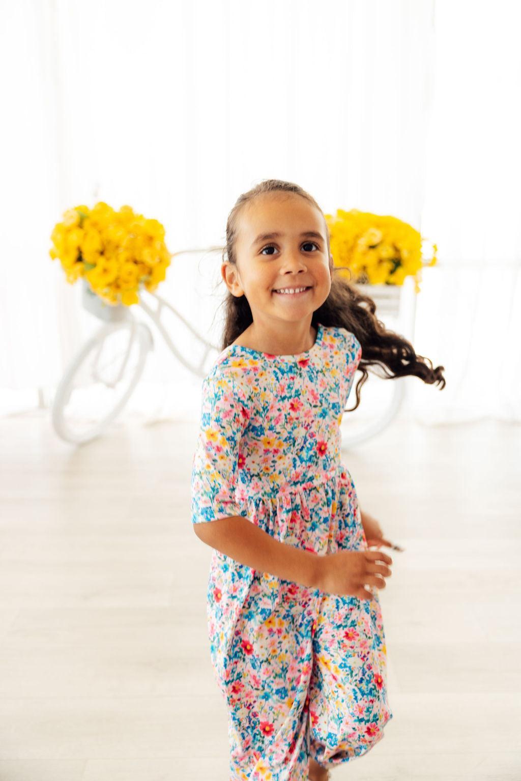 Fluttering Flowers Wide Leg Jumpsuit - Two & Gathered