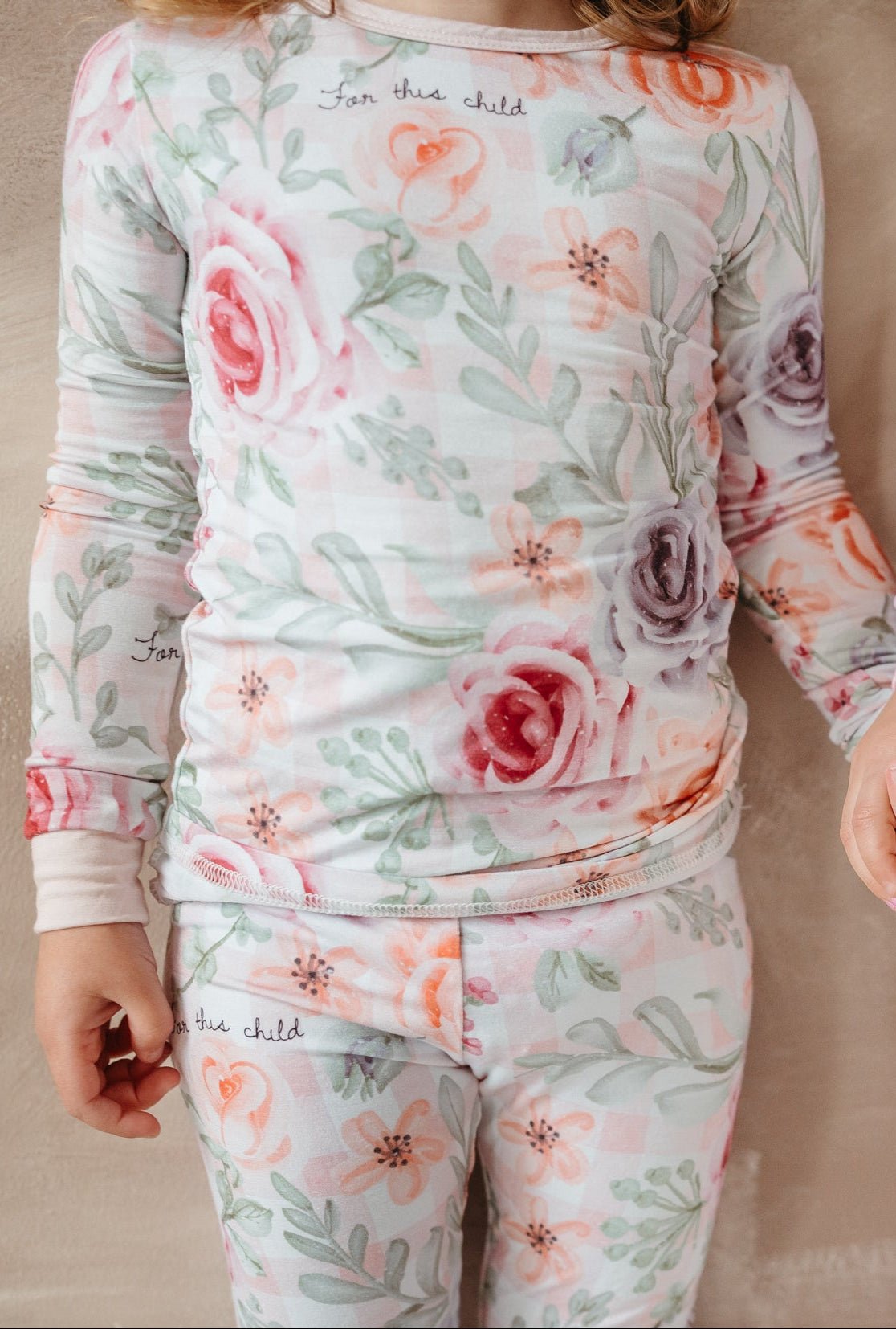 For This Child I Have Prayed Bamboo 2 Piece Pajama Set - Two & Gathered