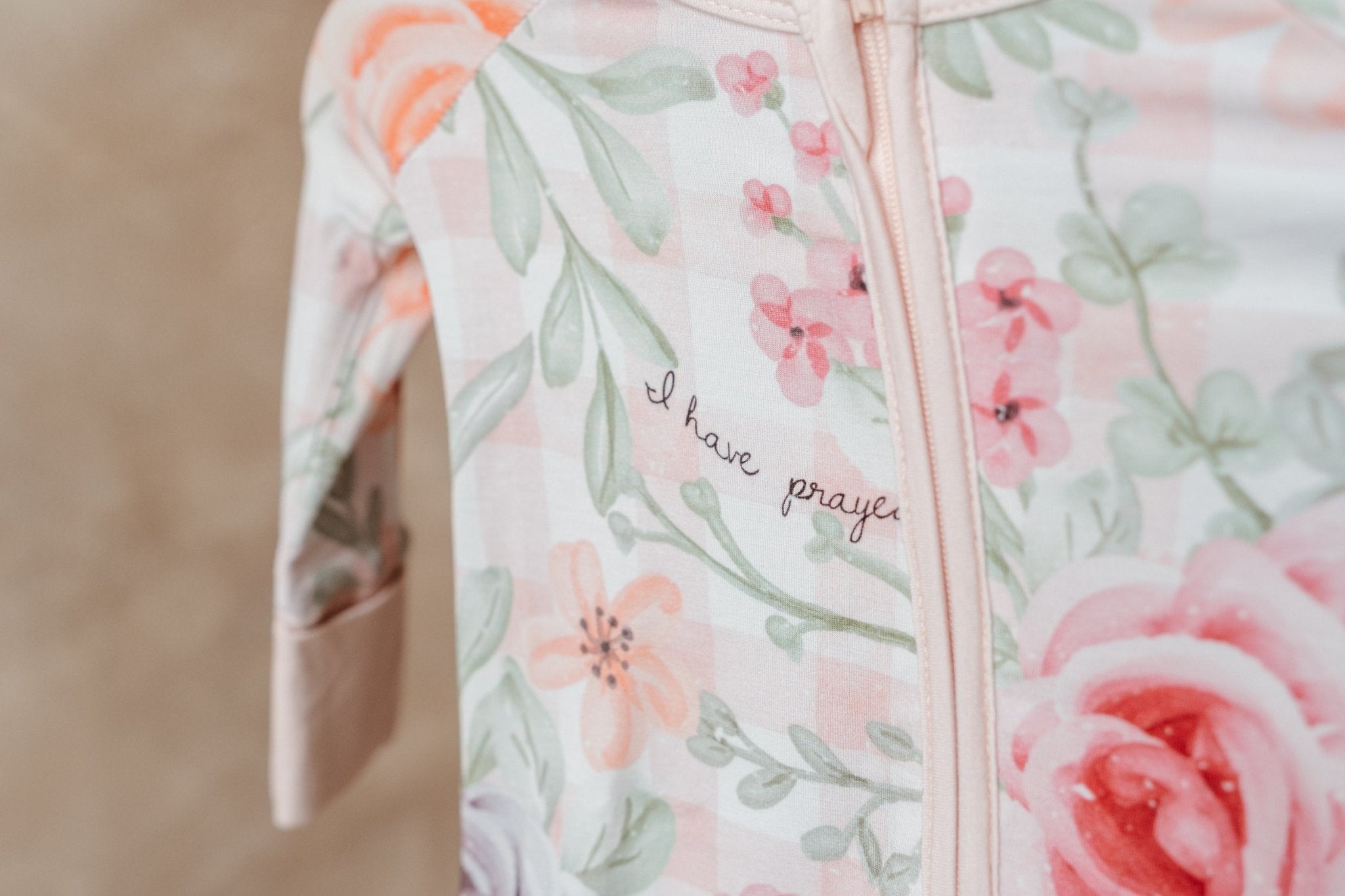 For This Child I Have Prayed Bamboo Footed Onesie Pajama - Two & Gathered
