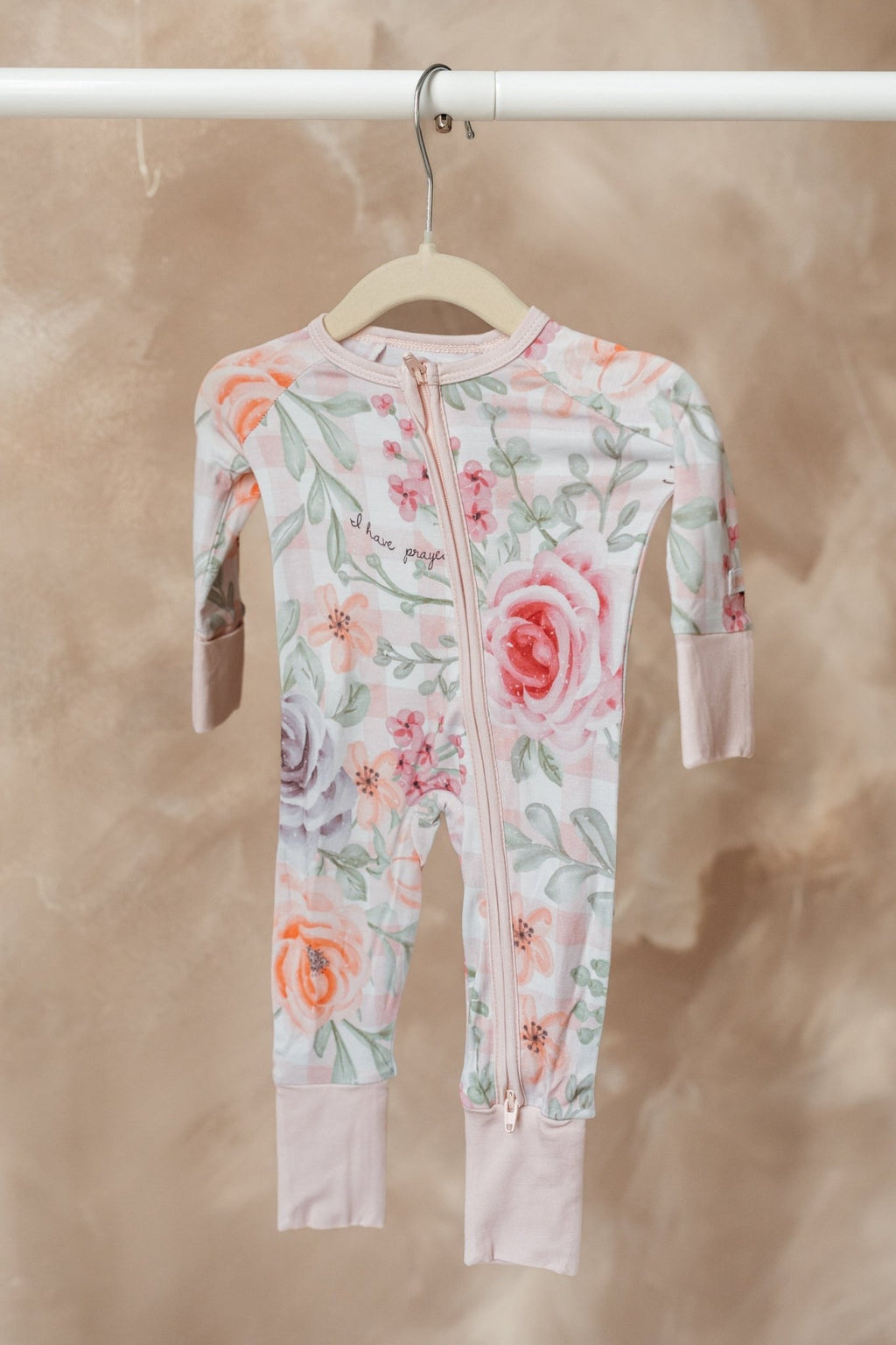For This Child I Have Prayed Bamboo Footed Onesie Pajama - Two & Gathered