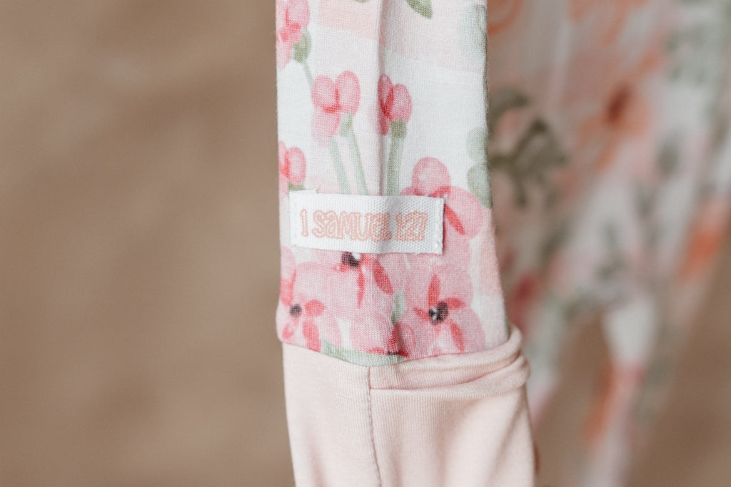 For This Child I Have Prayed Bamboo Footed Onesie Pajama - Two & Gathered