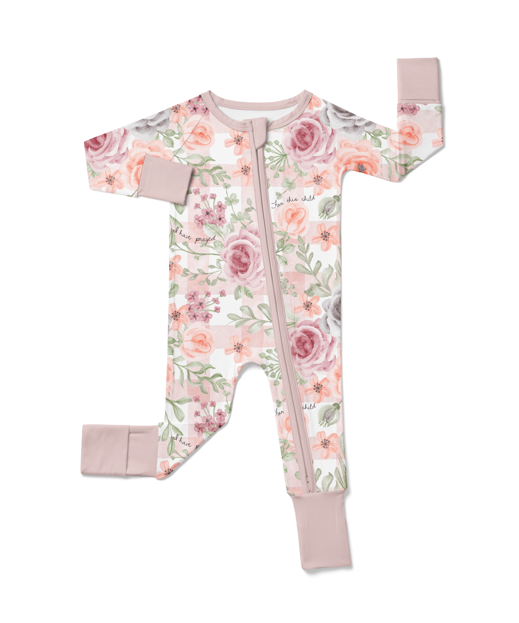 For This Child I Have Prayed Bamboo Footed Onesie Pajama - Two & Gathered