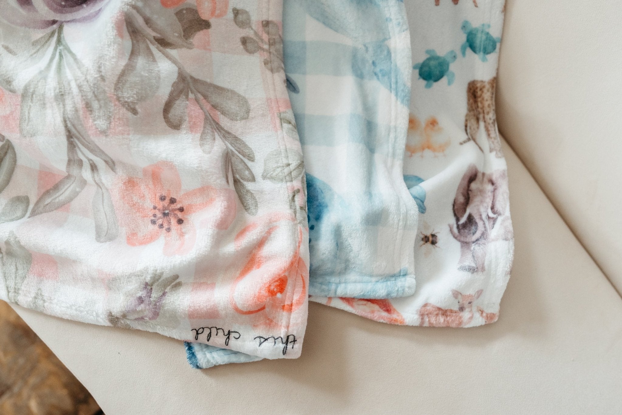 For This Child I Have Prayed Minky Blanket - Two & Gathered