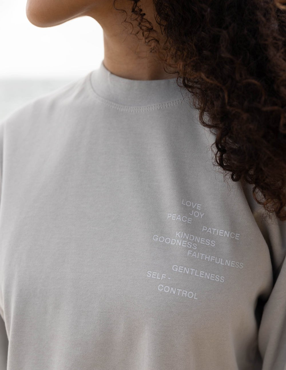 Fruit of the Spirit Grey LS Unisex Tee - Two & Gathered