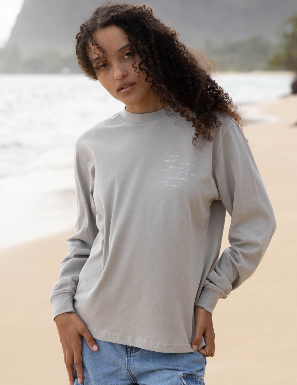 Fruit of the Spirit Grey LS Unisex Tee - Two & Gathered