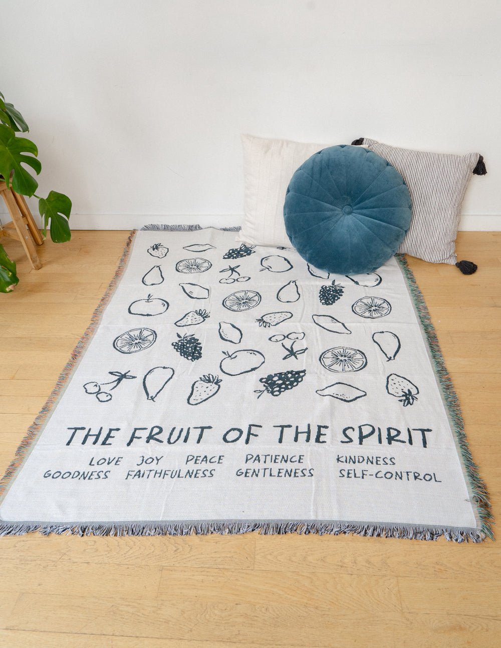 Fruit of the Spirit Throw Blanket - Two & Gathered
