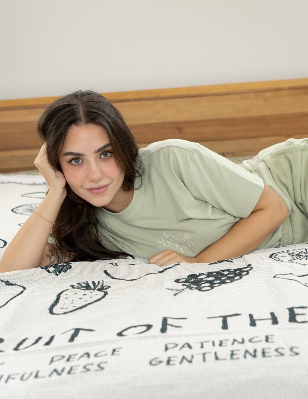 Fruit of the Spirit Throw Blanket - Two & Gathered