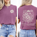 God Is Good, All The Time, Flowers, Gospel, Faith Tshirt Comfort Colors T-Shirt - Two & Gathered