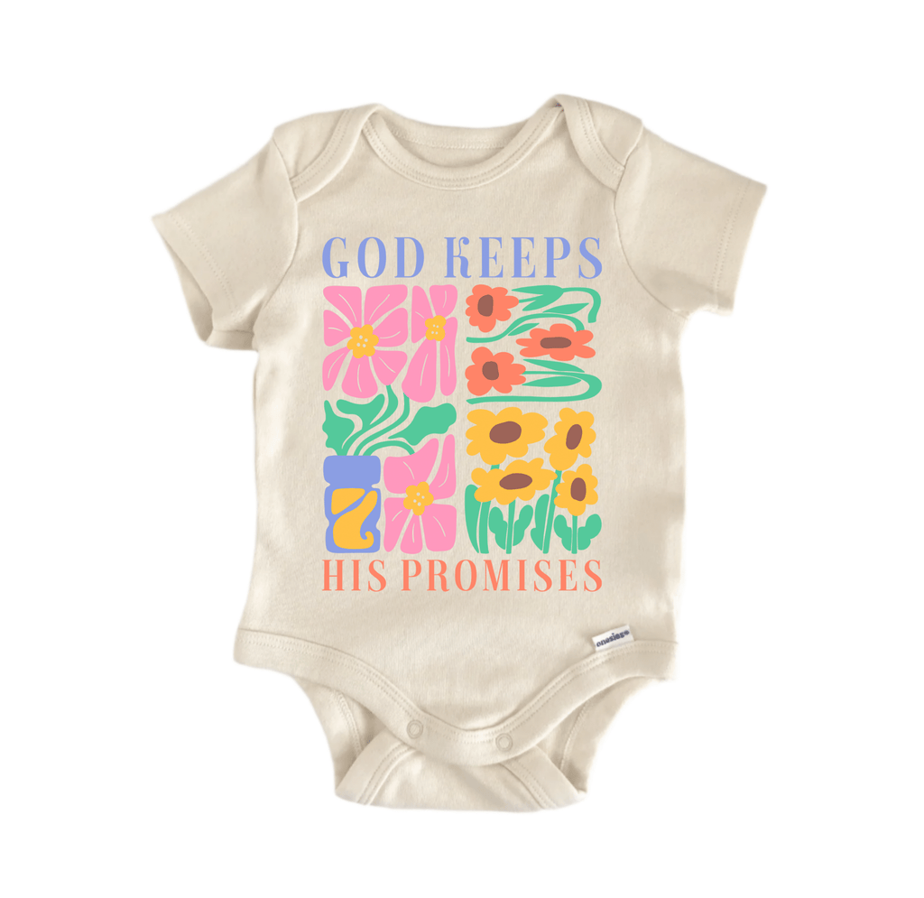 God Keeps His Promises Jesus Christian - Baby Boy Girl Clothes Bodysuit - Two & Gathered