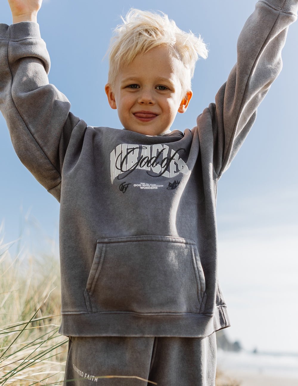 God of Miracles Kids Hoodie - Two & Gathered