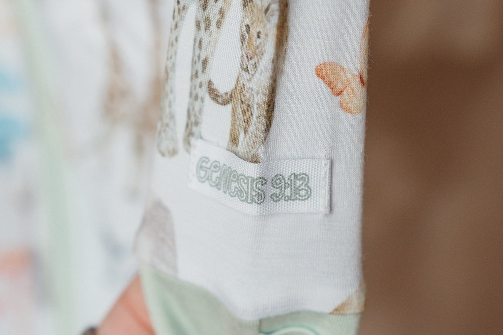 God's Little Promise Bamboo Footed Onesie Pajama - Two & Gathered