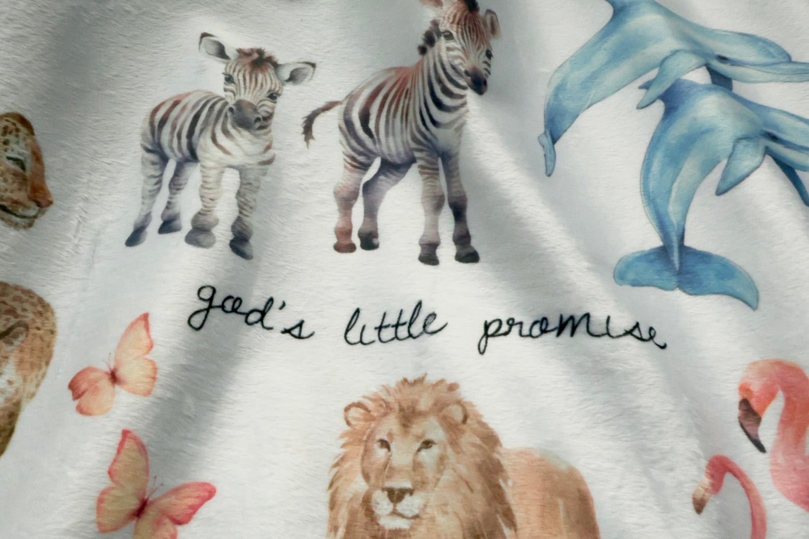 God's Little Promise Sherpa Blanket - Two & Gathered