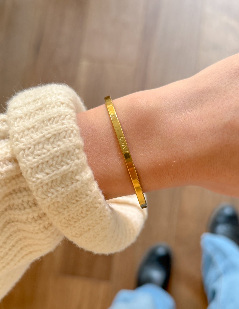 Gold Highs and Lows Cuff Bracelet - Two & Gathered