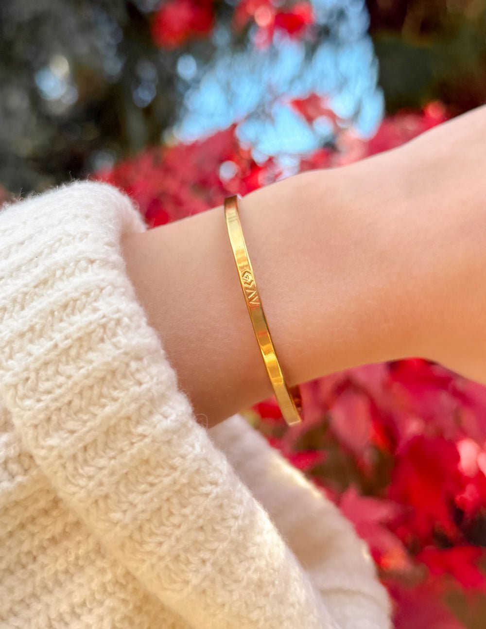 Gold Highs and Lows Cuff Bracelet - Two & Gathered