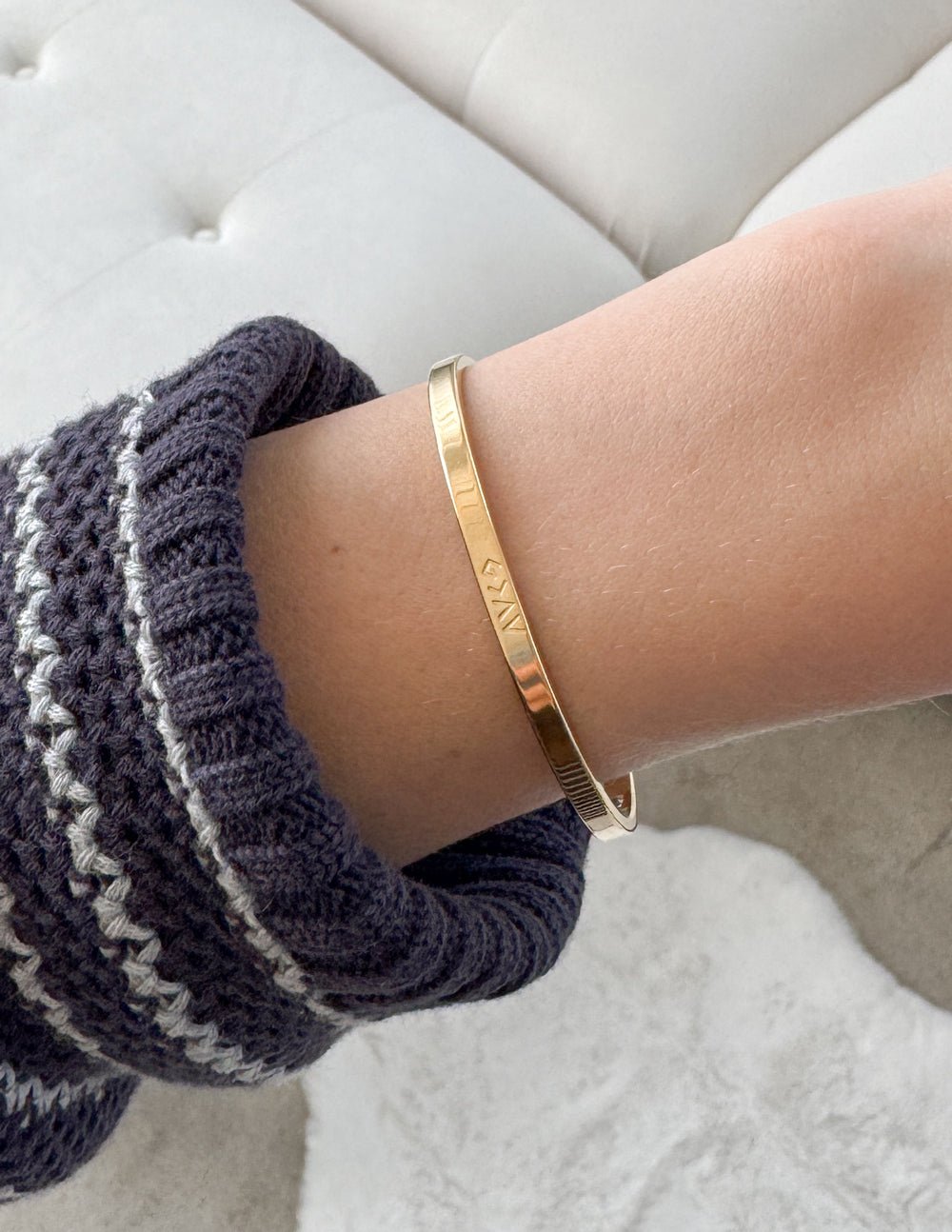 Gold Highs and Lows Cuff Bracelet - Two & Gathered