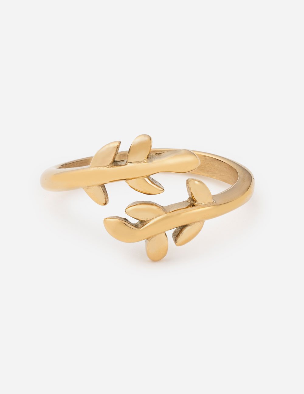 Gold Olive Branch Ring - Two & Gathered