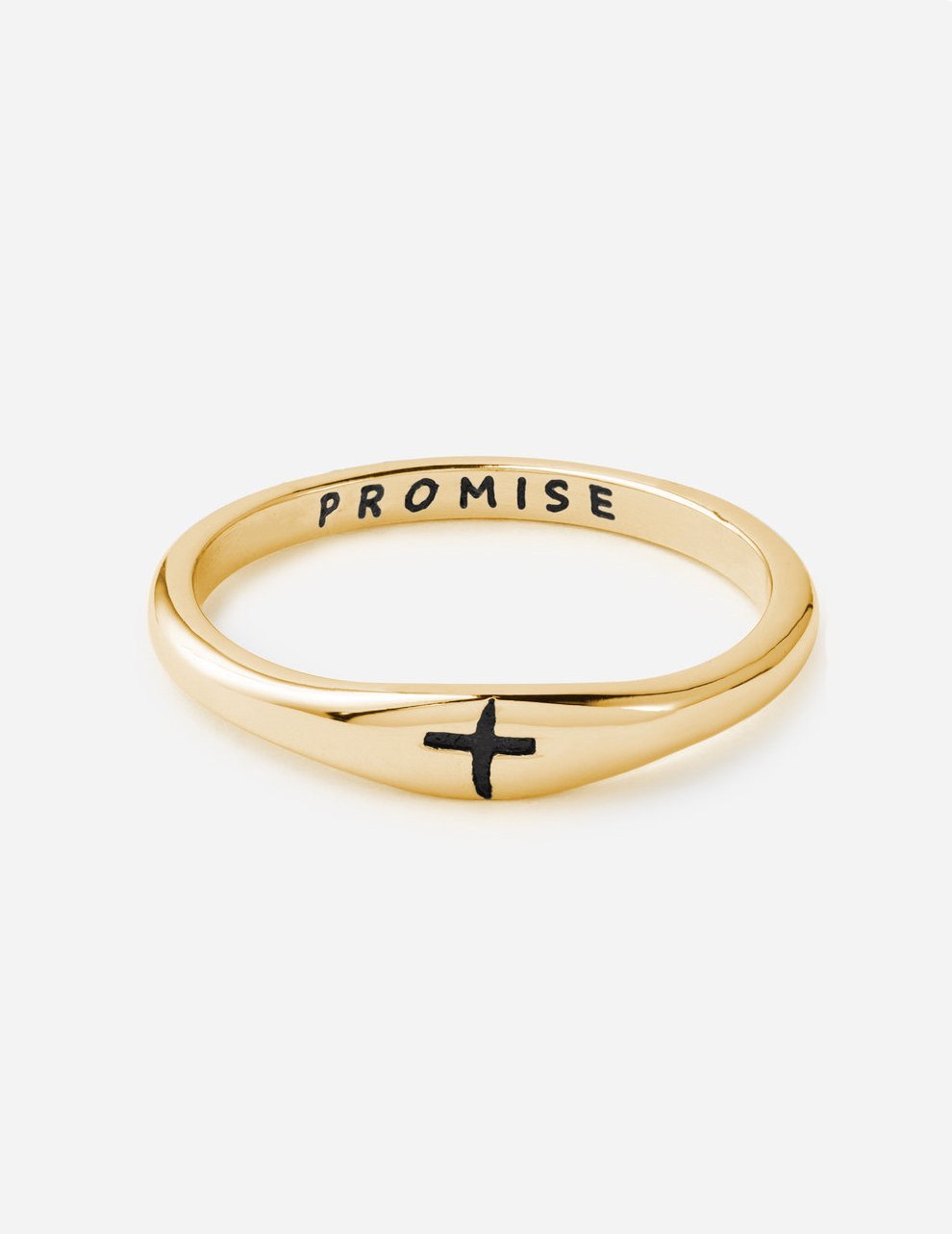 Gold Promise Ring - Two & Gathered
