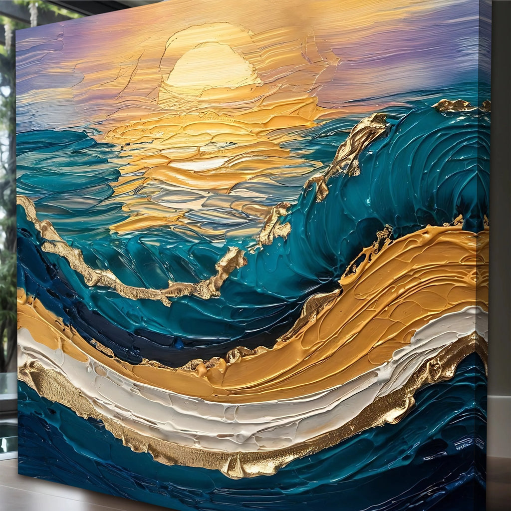 Golden Hour Impasto Wall Art - Two & Gathered