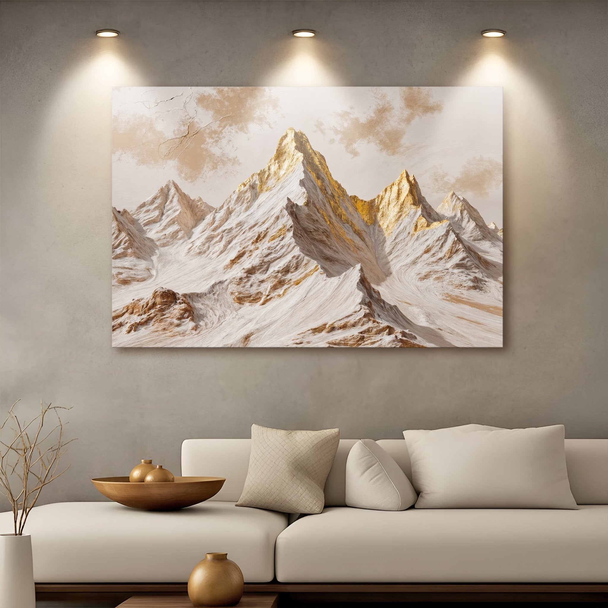 Golden Peaks Wall Art - Two & Gathered