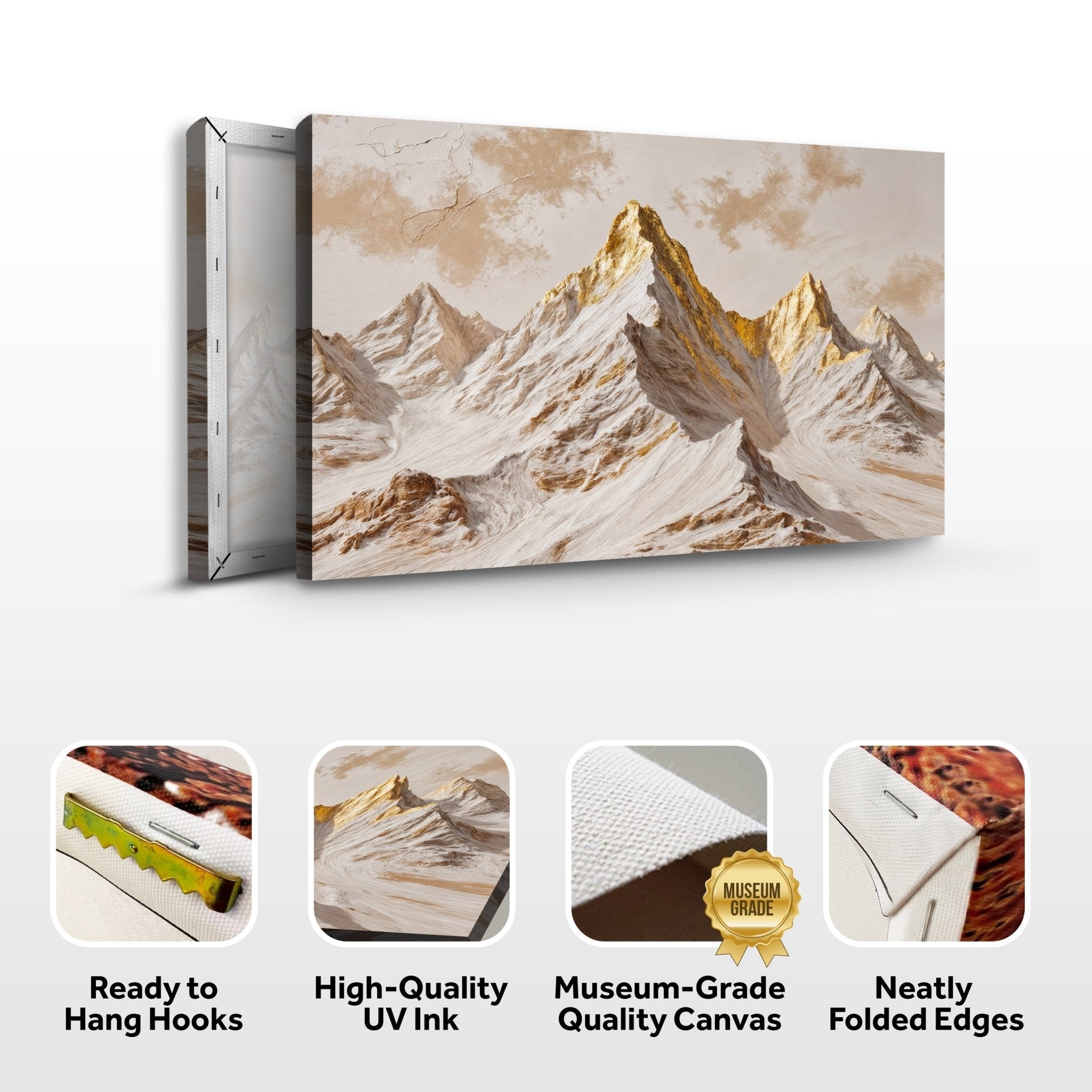 Golden Peaks Wall Art - Two & Gathered