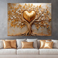 Golden Tree Heart Wall Art - Two & Gathered