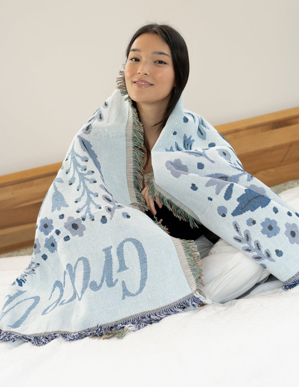 Grace Upon Grace Throw Blanket - Two & Gathered