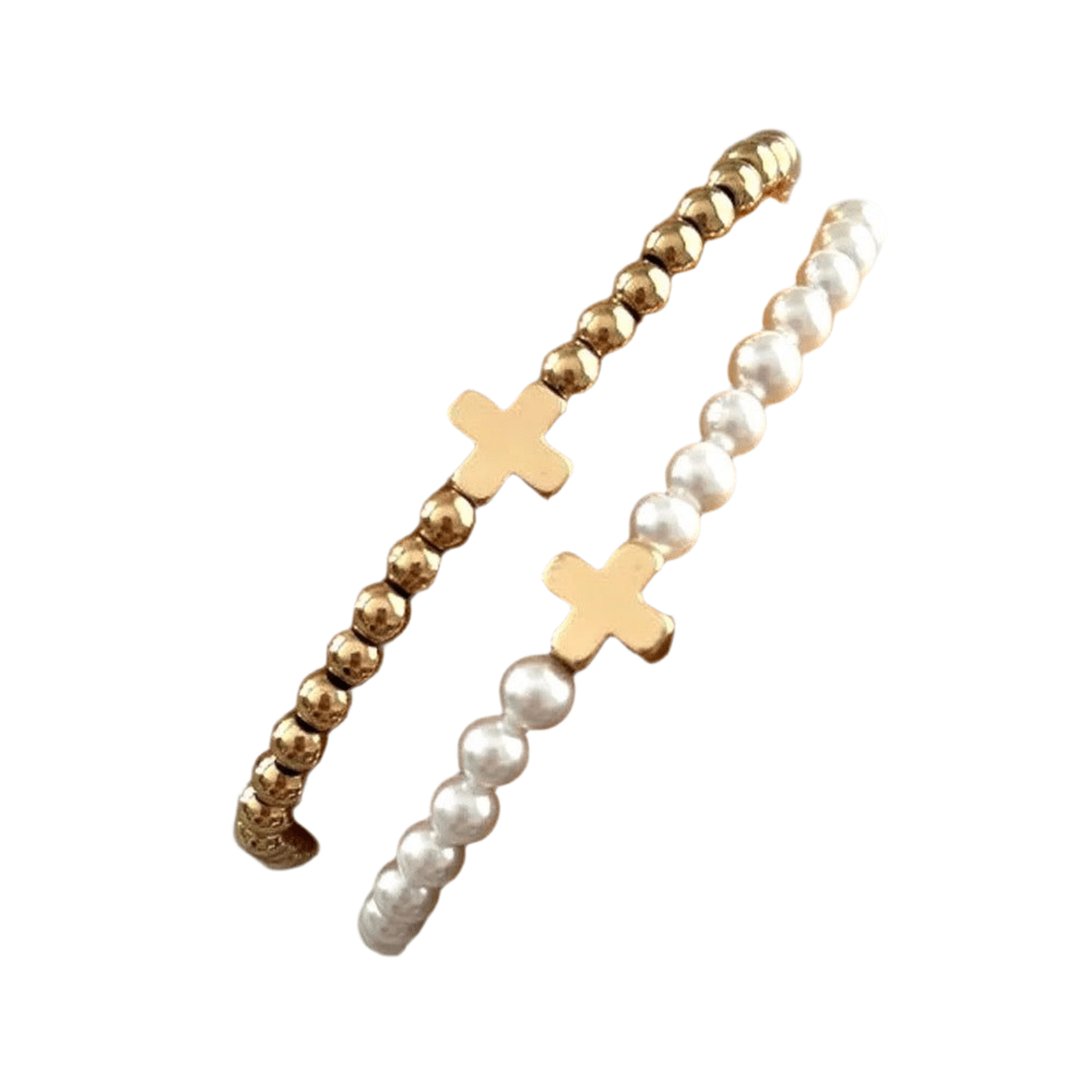 Gracie Cross Bracelet ~ Deep South Originals - Two & Gathered