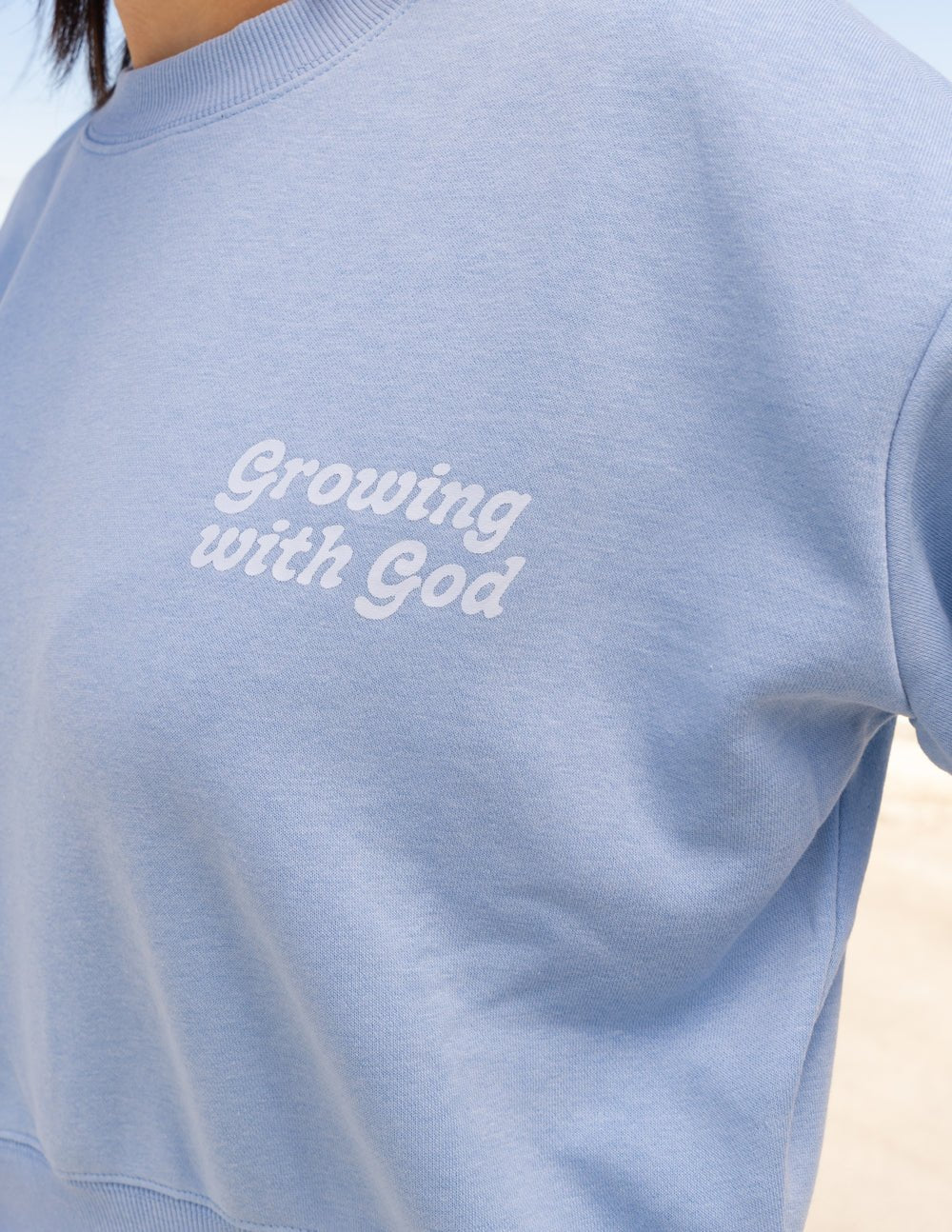 Growing With God Cropped Crewneck - Two & Gathered
