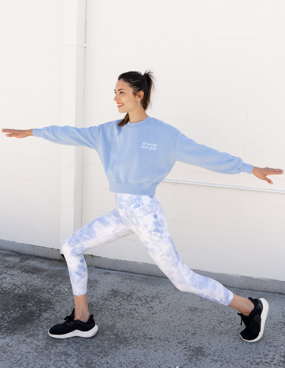 Growing With God Cropped Crewneck - Two & Gathered