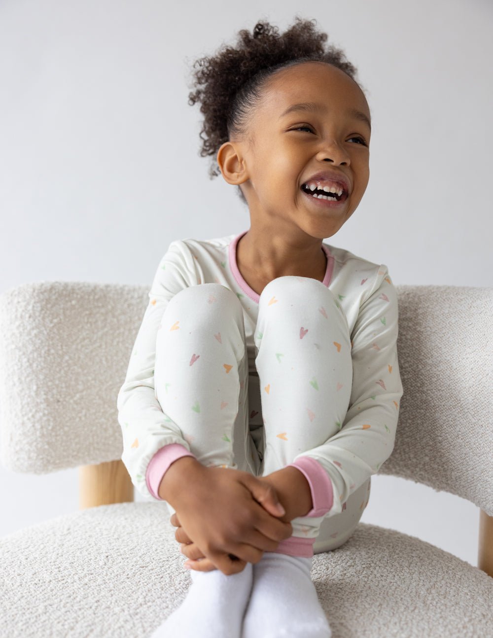 Heart Bamboo Kids Pajama Set - Two & Gathered