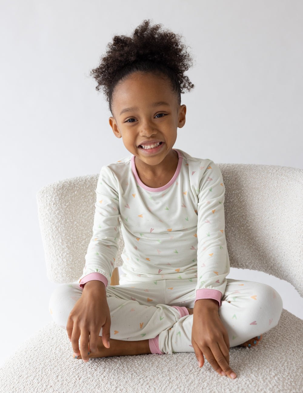 Heart Bamboo Kids Pajama Set - Two & Gathered