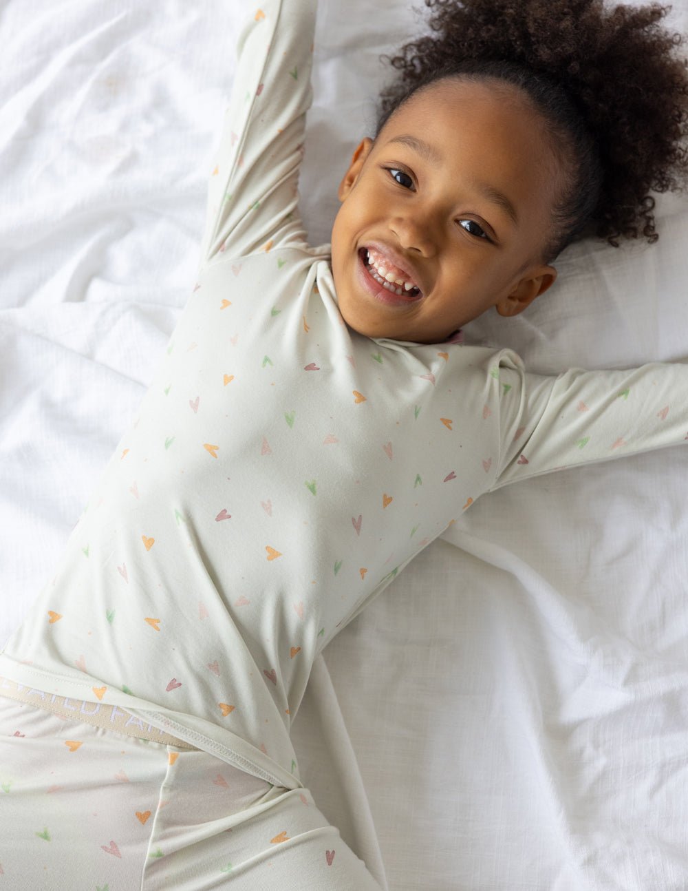 Heart Bamboo Kids Pajama Set - Two & Gathered