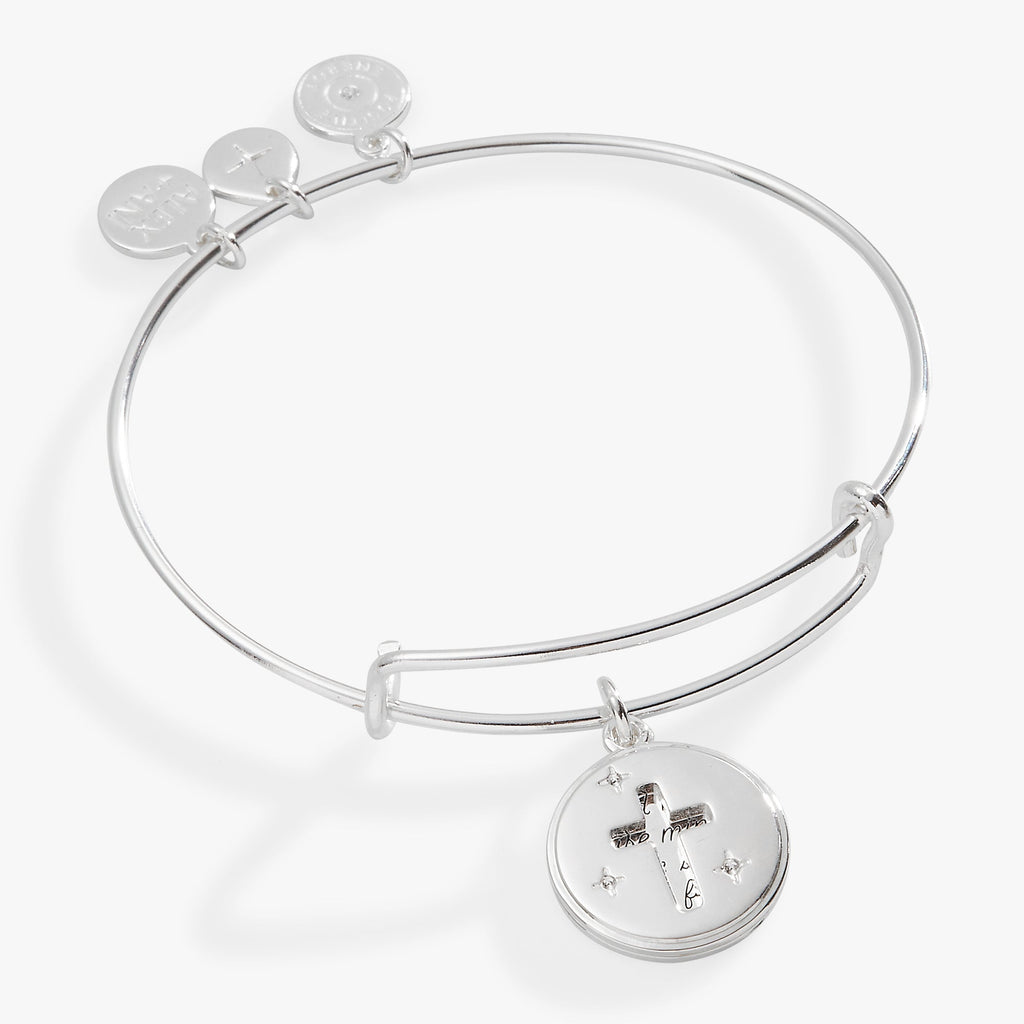 Hidden Message Cross Affirmation Bangle - Two & Gathered