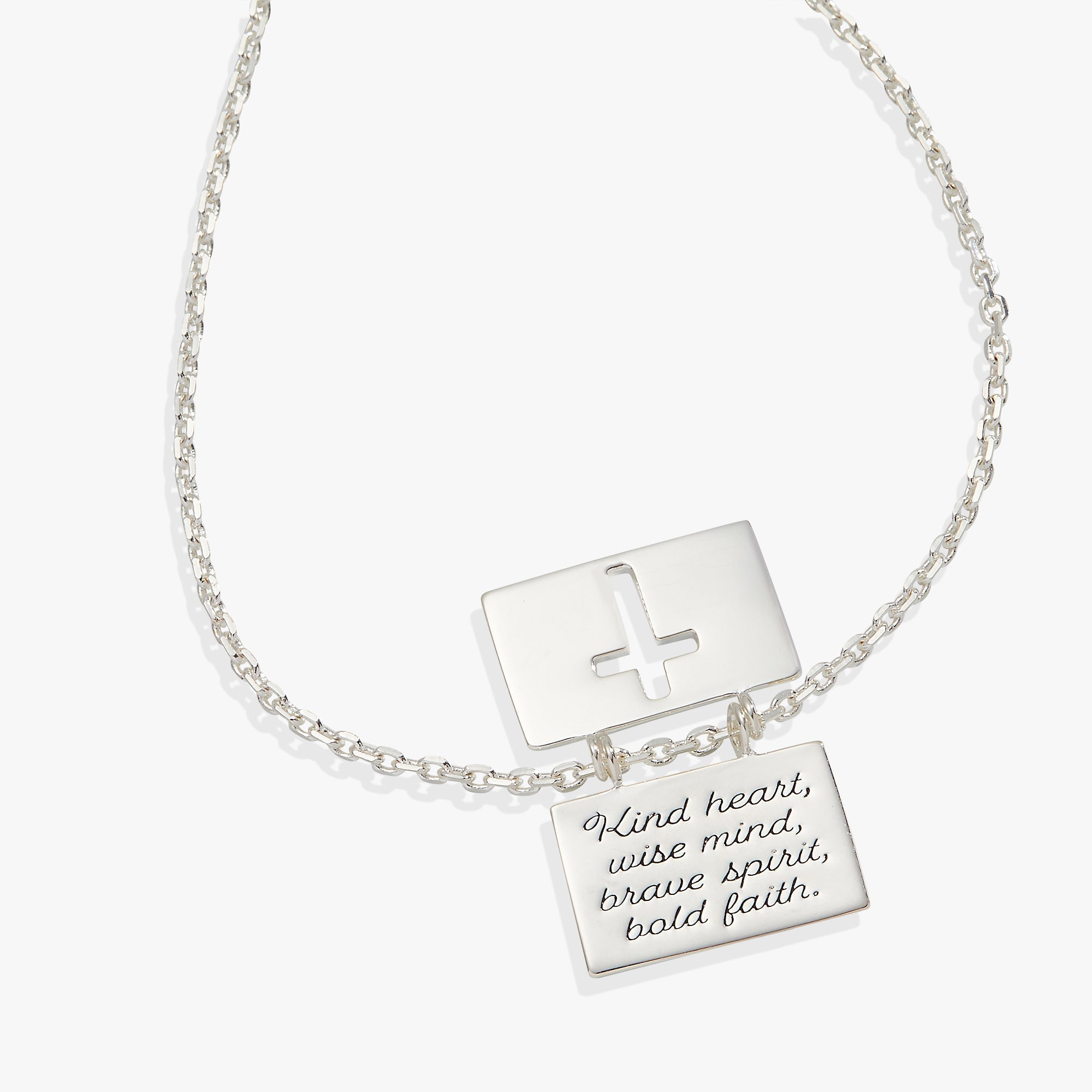 Hidden Message Cross Affirmation Necklace - Two & Gathered