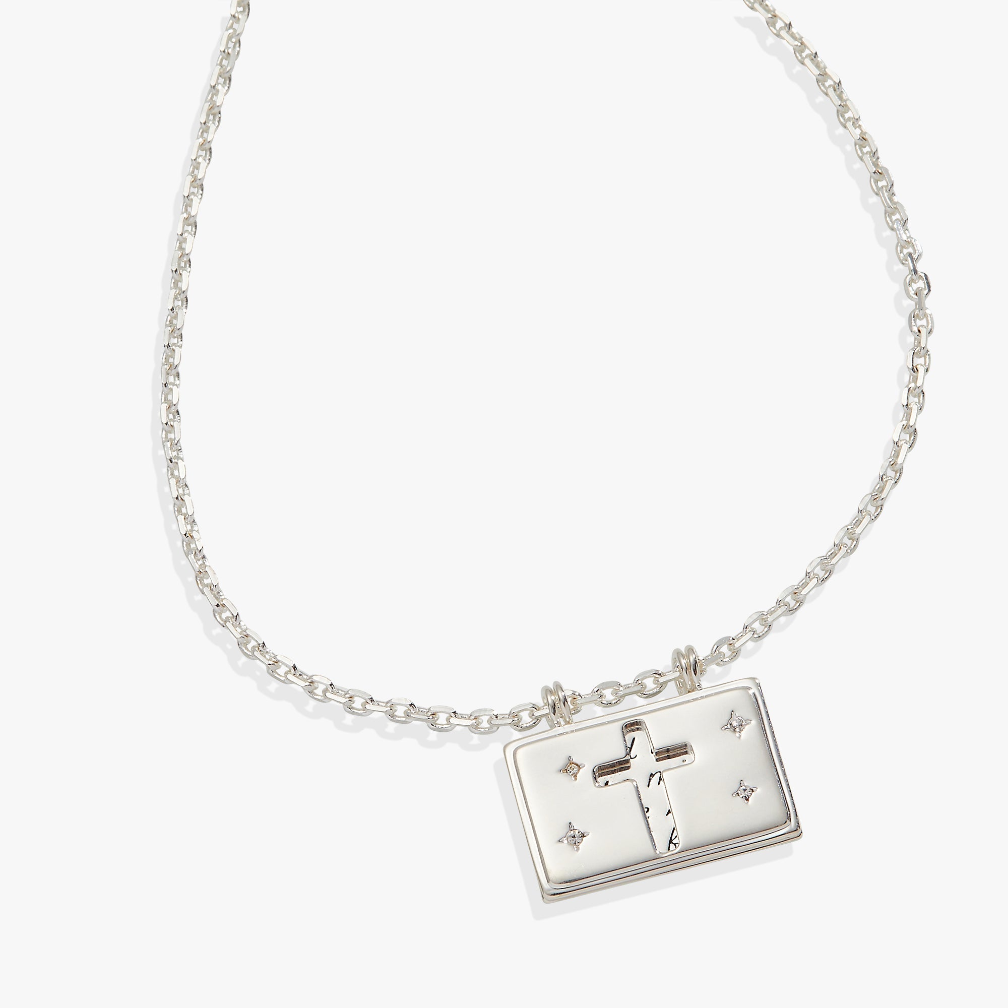 Hidden Message Cross Affirmation Necklace - Two & Gathered