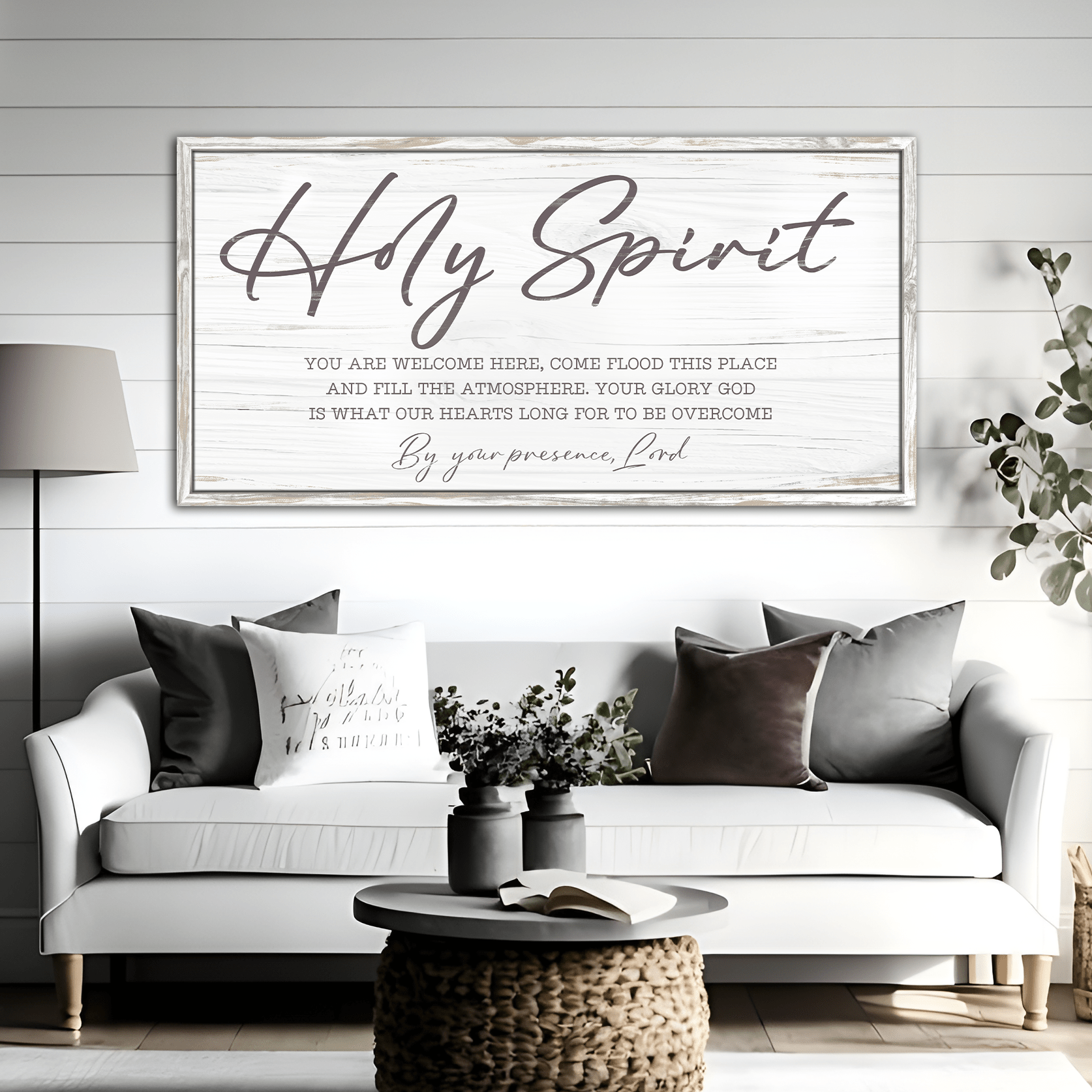 Holy Spirit You are Welcome Here Faith Sign III - Two & Gathered
