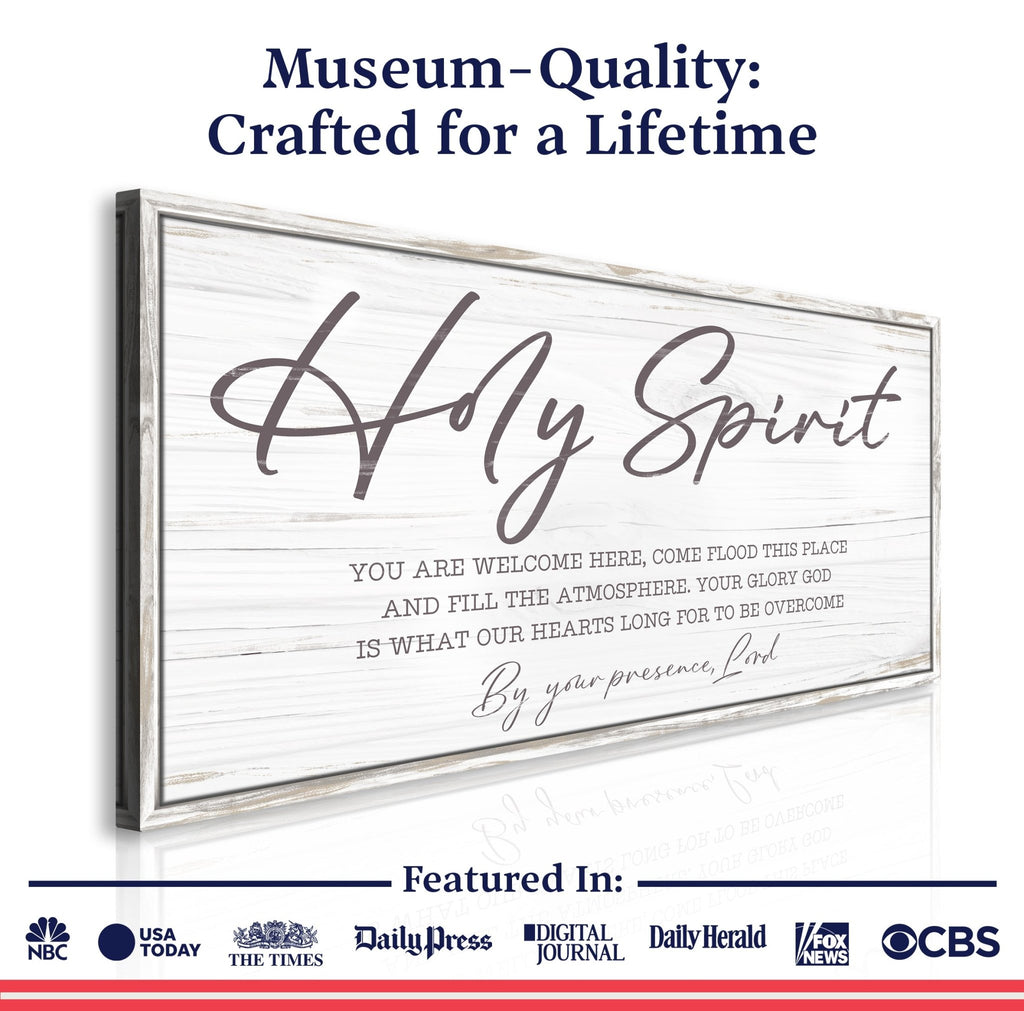 Holy Spirit You are Welcome Here Faith Sign III - Two & Gathered