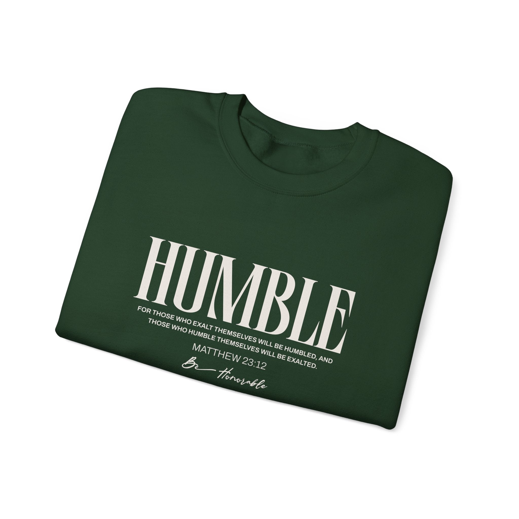 Humble Unisex Sweatshirt — Inspirational Graphic Crewneck - Two & Gathered