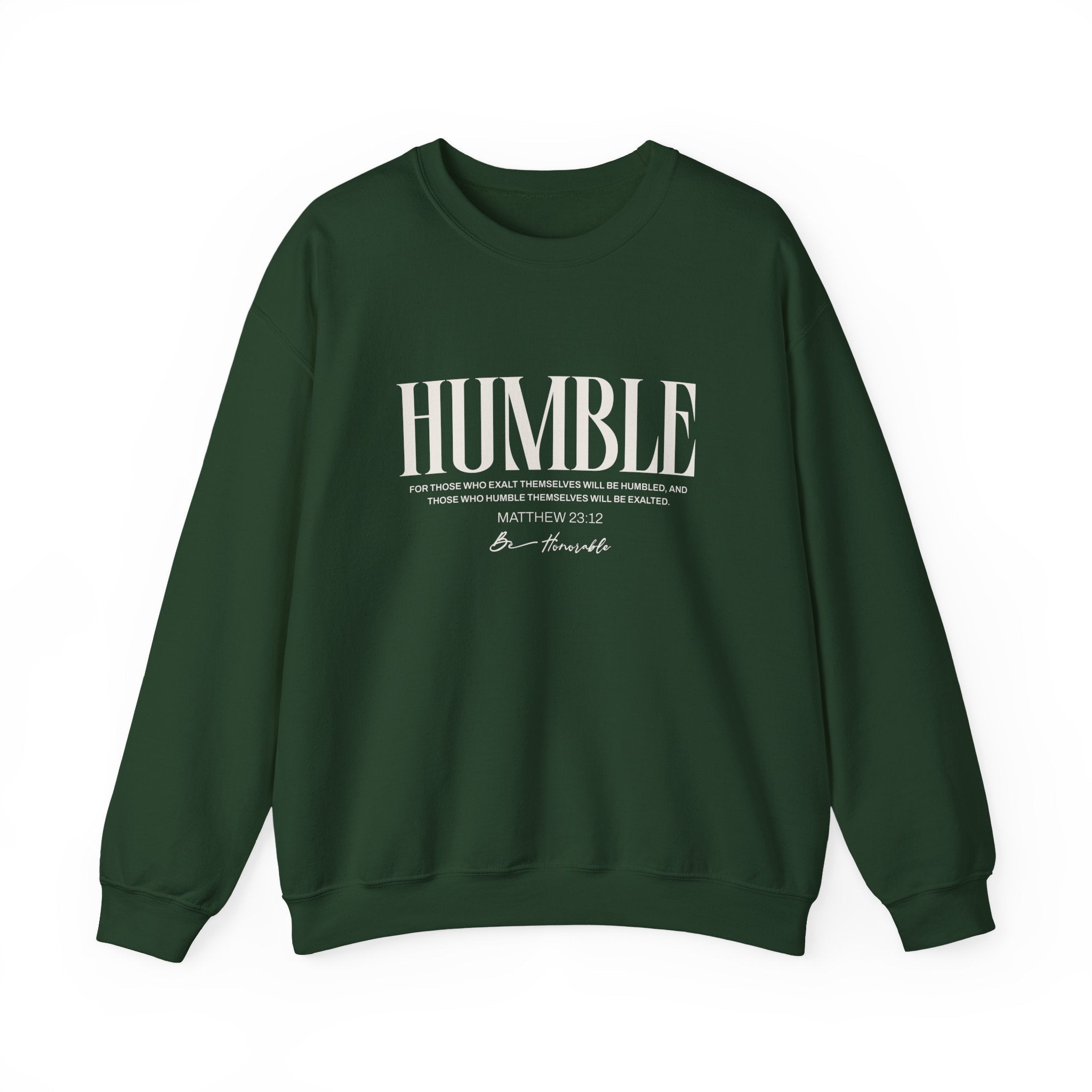 Humble Unisex Sweatshirt — Inspirational Graphic Crewneck - Two & Gathered