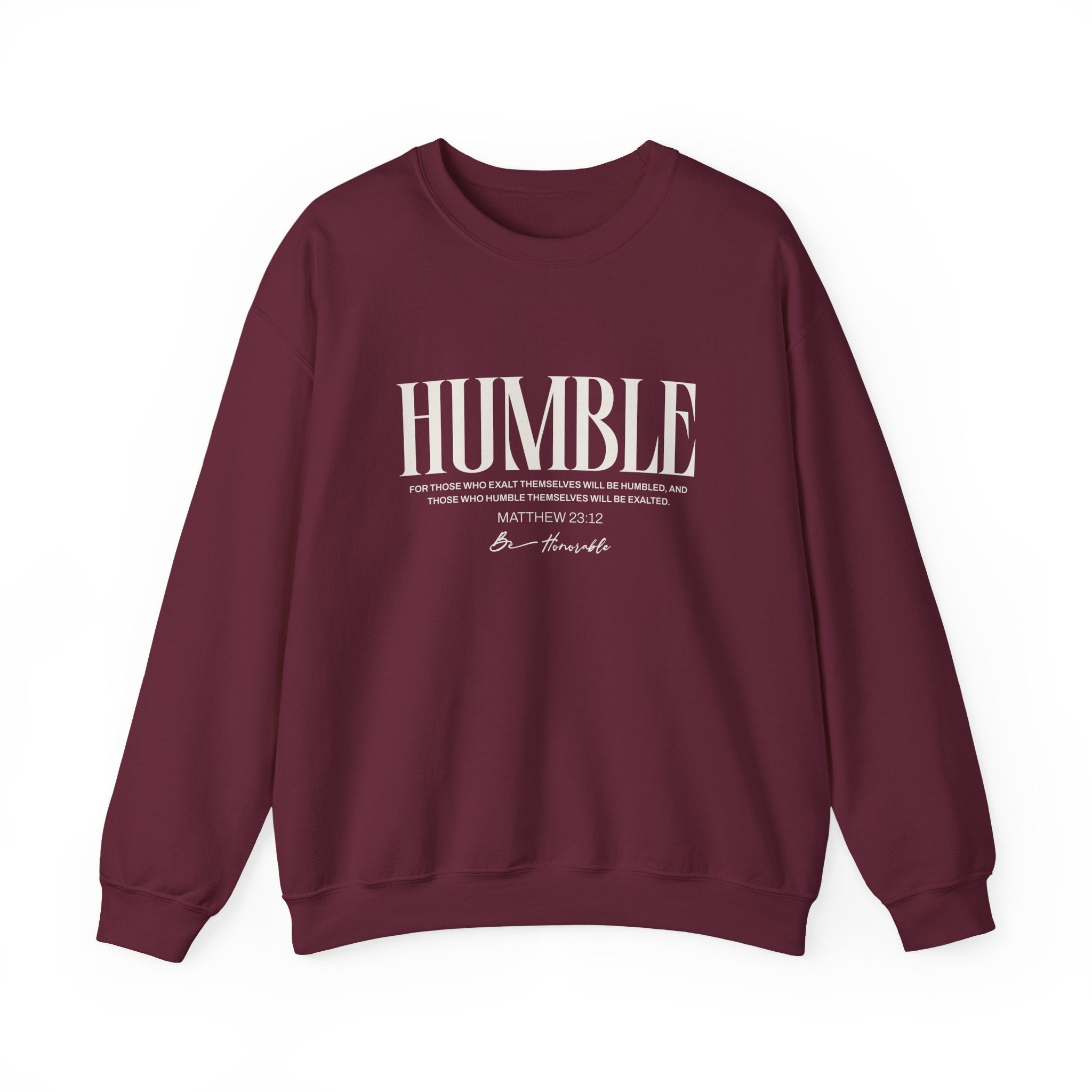Humble Unisex Sweatshirt — Inspirational Graphic Crewneck - Two & Gathered
