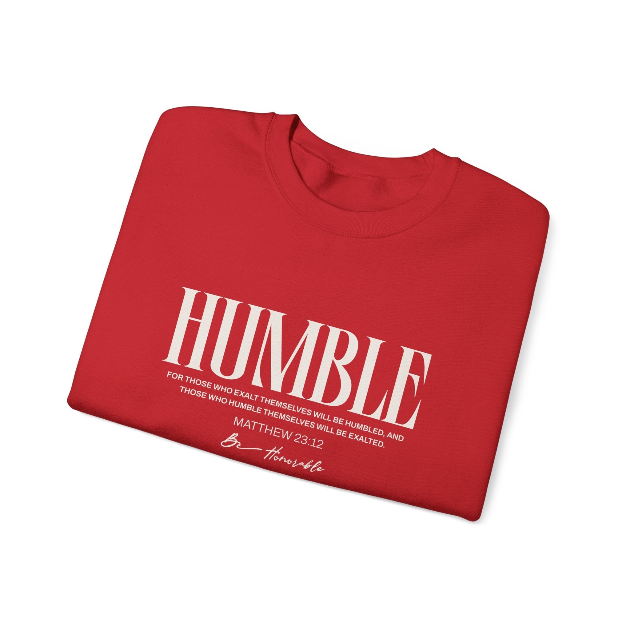 Humble Unisex Sweatshirt — Inspirational Graphic Crewneck - Two & Gathered